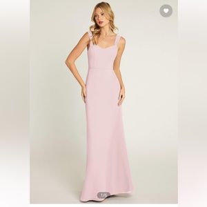 Azazie Blushing Pink Denice Bridesmaid Dress sz A6